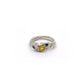 0156 - Silver Ring (Yellow Square)