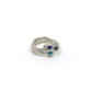 0157 - Silver Ring (Blue Heart)