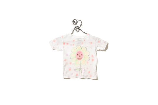 0177 - Shirt Short Sleeve (Pink Flower), Size: 4T