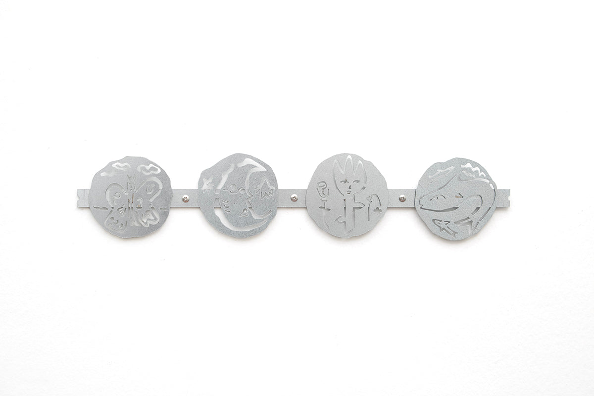 0231 - Coasters with Magnetic Wall Holder (Elements)