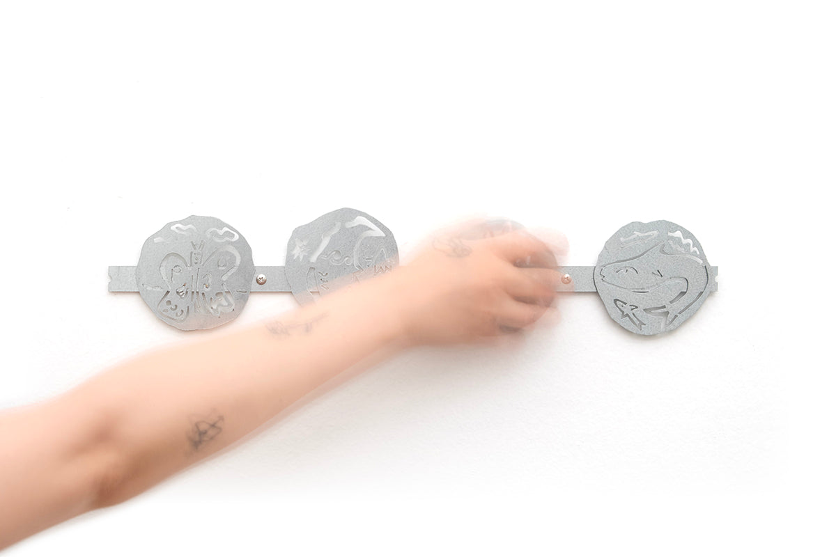 0231 - Coasters with Magnetic Wall Holder (Elements)
