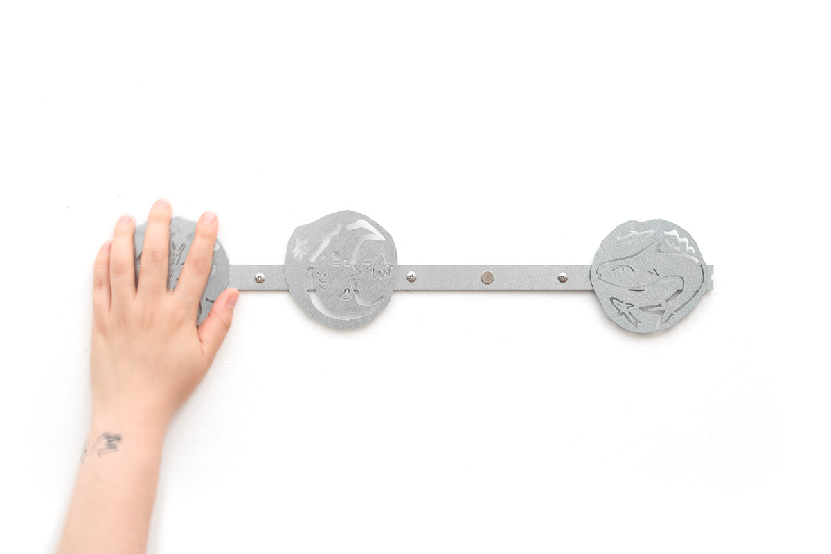 0231 - Coasters with Magnetic Wall Holder (Elements)