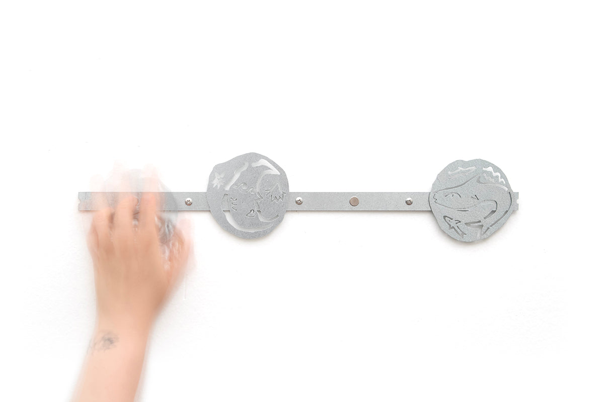0231 - Coasters with Magnetic Wall Holder (Elements)
