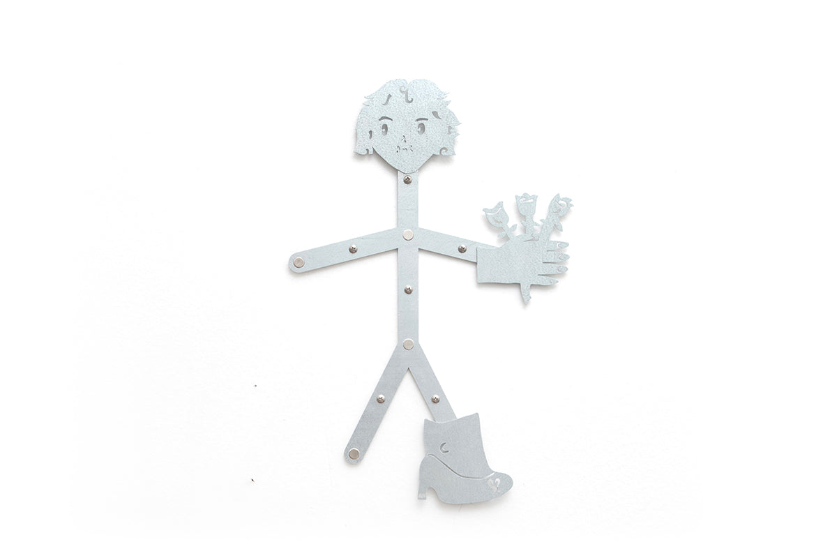 0233 - Coasters with Magnetic Wall Holder (Girl)
