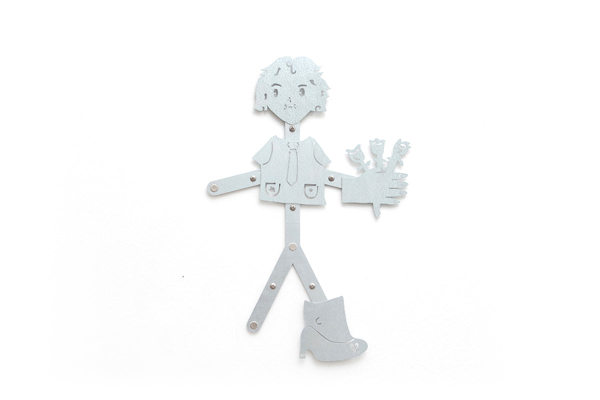 0233 - Coasters with Magnetic Wall Holder (Girl)
