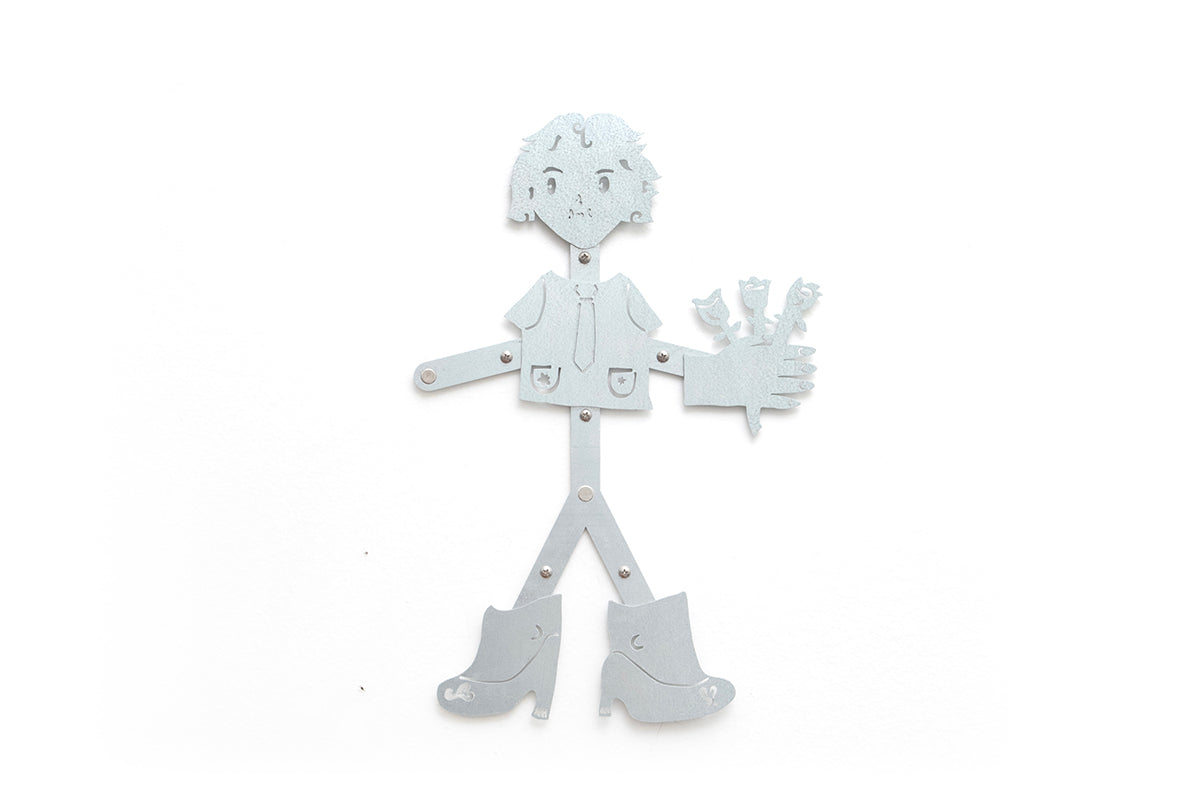 0233 - Coasters with Magnetic Wall Holder (Girl)