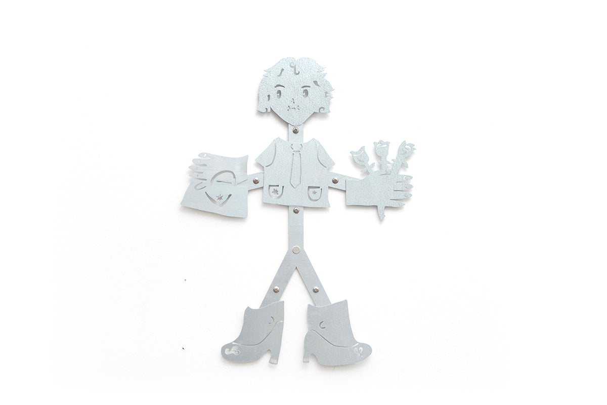 0233 - Coasters with Magnetic Wall Holder (Girl)