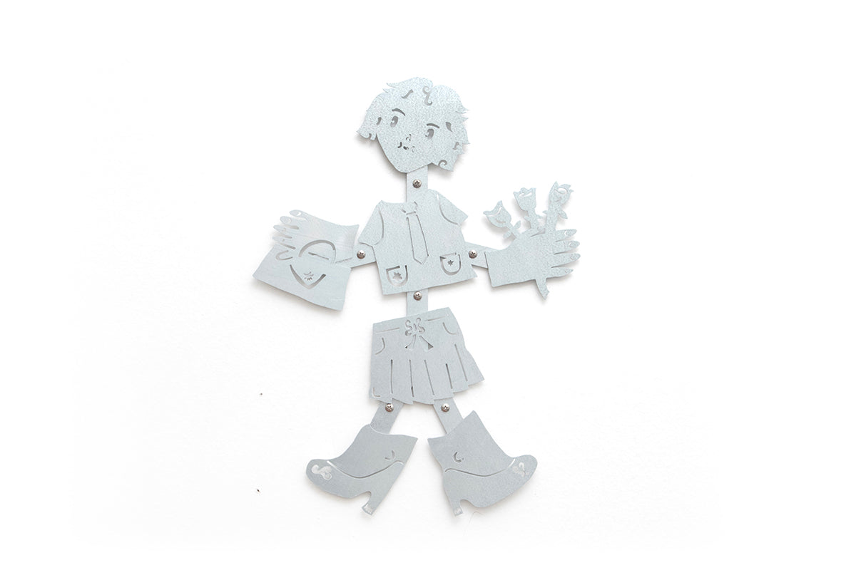 0233 - Coasters with Magnetic Wall Holder (Girl)