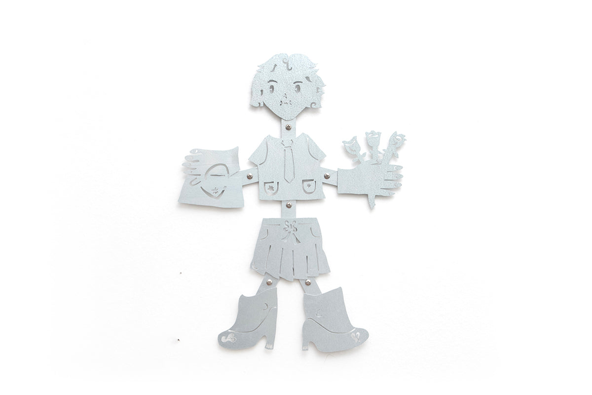 0233 - Coasters with Magnetic Wall Holder (Girl)