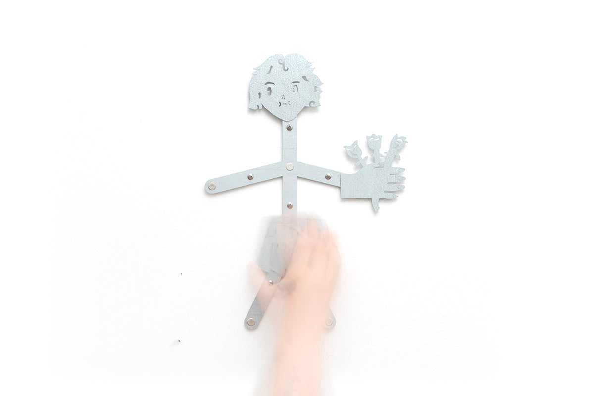 0233 - Coasters with Magnetic Wall Holder (Girl)