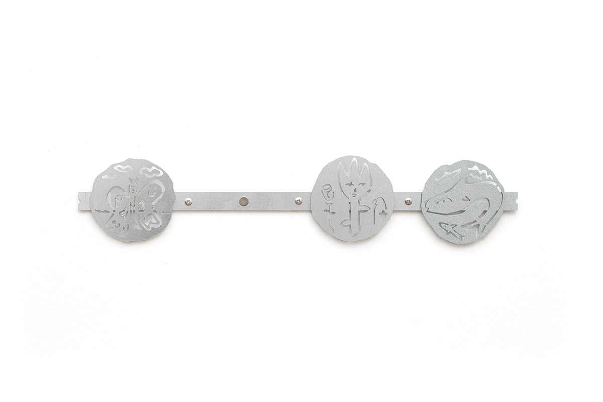 0231 - Coasters with Magnetic Wall Holder (Elements)