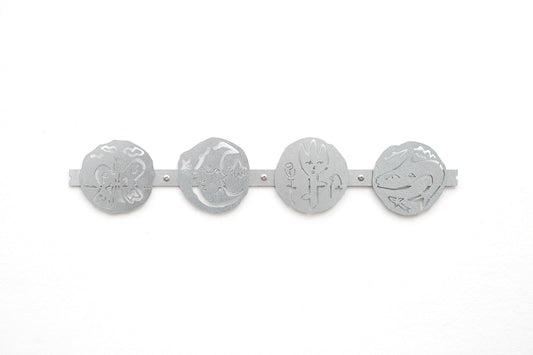 0231 - Coasters with Magnetic Wall Holder (Elements)