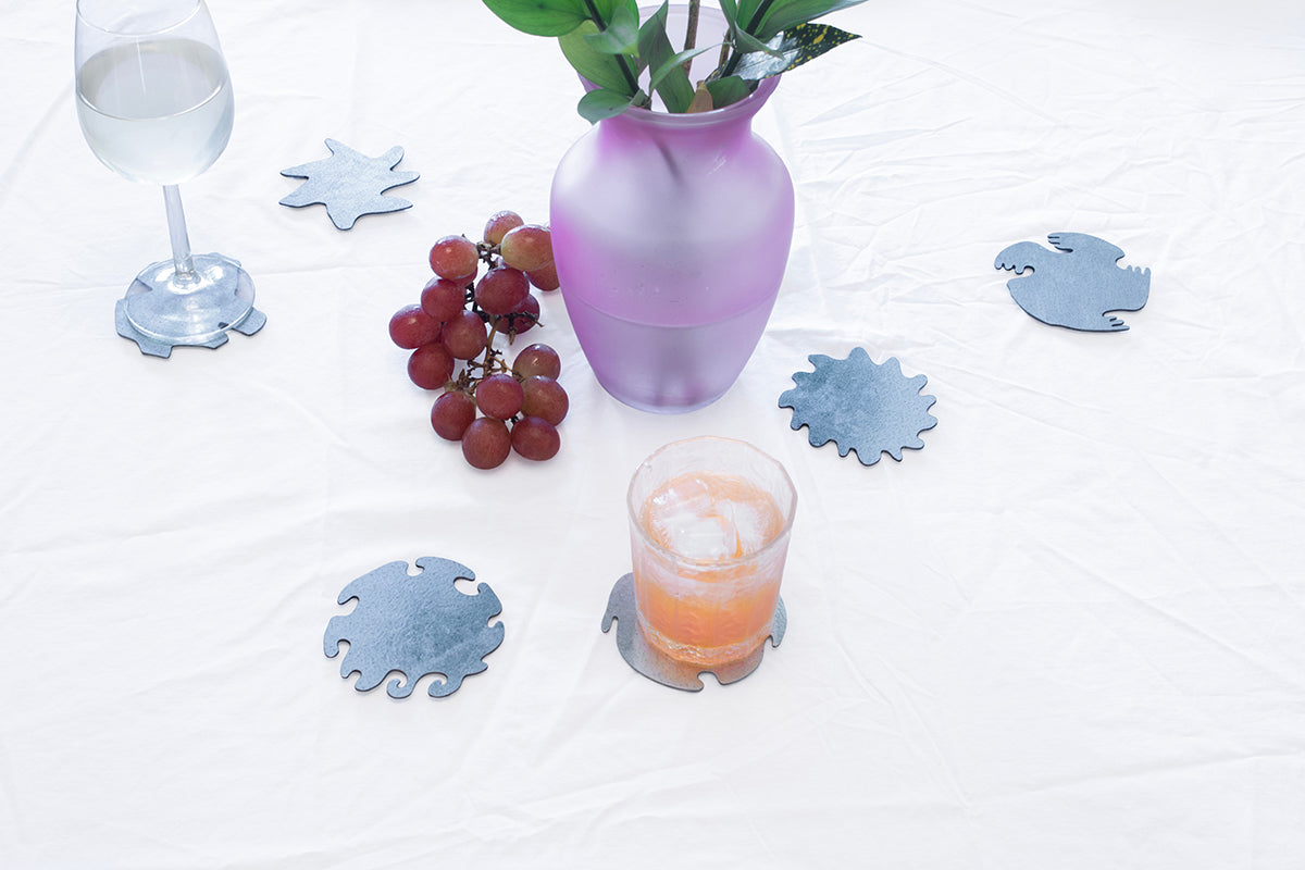 0232 - Coasters with Magnetic Wall Holder (Suns)