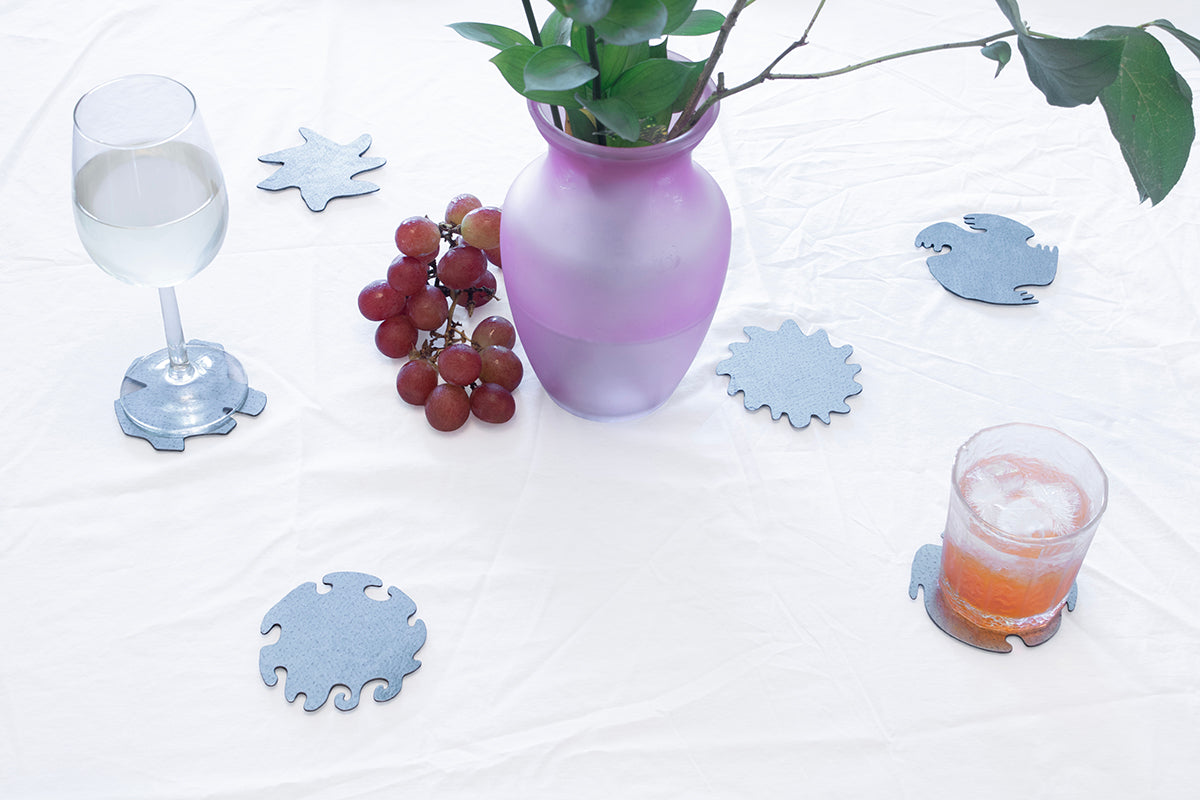 0232 - Coasters with Magnetic Wall Holder (Suns)