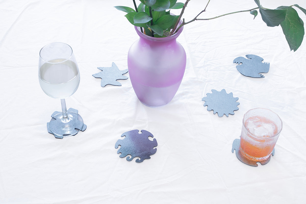 0232 - Coasters with Magnetic Wall Holder (Suns)