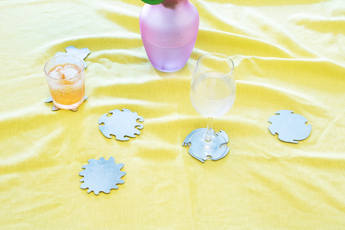 0232 - Coasters with Magnetic Wall Holder (Suns)