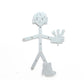 0233 - Coasters with Magnetic Wall Holder (Girl)