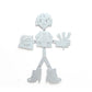 0233 - Coasters with Magnetic Wall Holder (Girl)