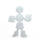 0233 - Coasters with Magnetic Wall Holder (Girl)