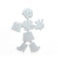 0233 - Coasters with Magnetic Wall Holder (Girl)