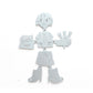 0233 - Coasters with Magnetic Wall Holder (Girl)