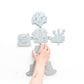 0233 - Coasters with Magnetic Wall Holder (Girl)