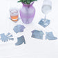 0233 - Coasters with Magnetic Wall Holder (Girl)